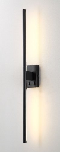 Бра с выключателем LARGO AP12W BLACK Crystal Lux чёрный на 2 лампы, основание чёрное в стиле минимализм хай-тек  фото 2